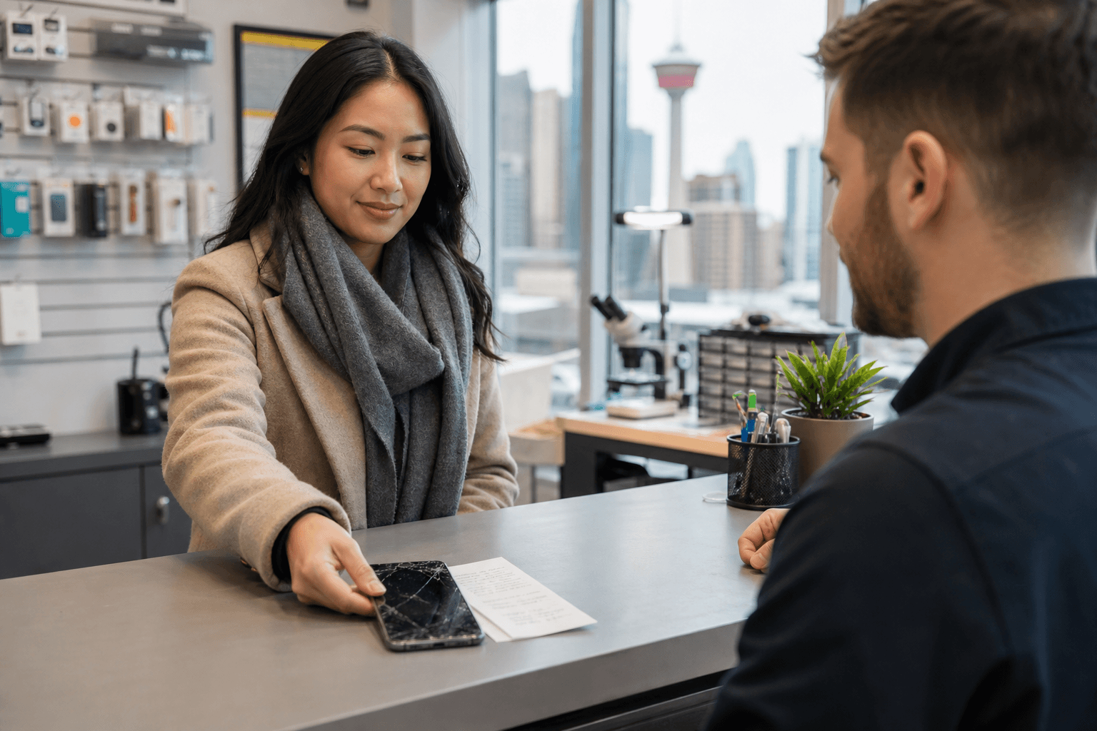 Taking a Damaged Phone to Repair? What to Do Before Your Calgary Visit