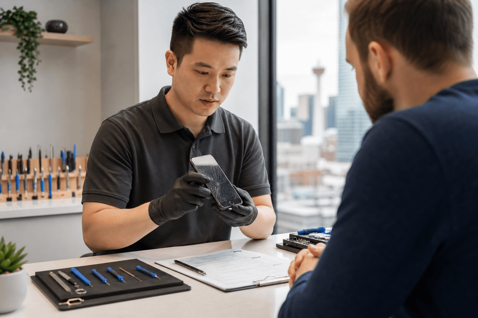 Before Approving a Calgary Phone Screen Replacement, Check These Repair Details